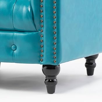 Terrace_co-vo ターコイズ ボタン留めソファ Terrace_co-vo ターコイズ ボタン留めソファ